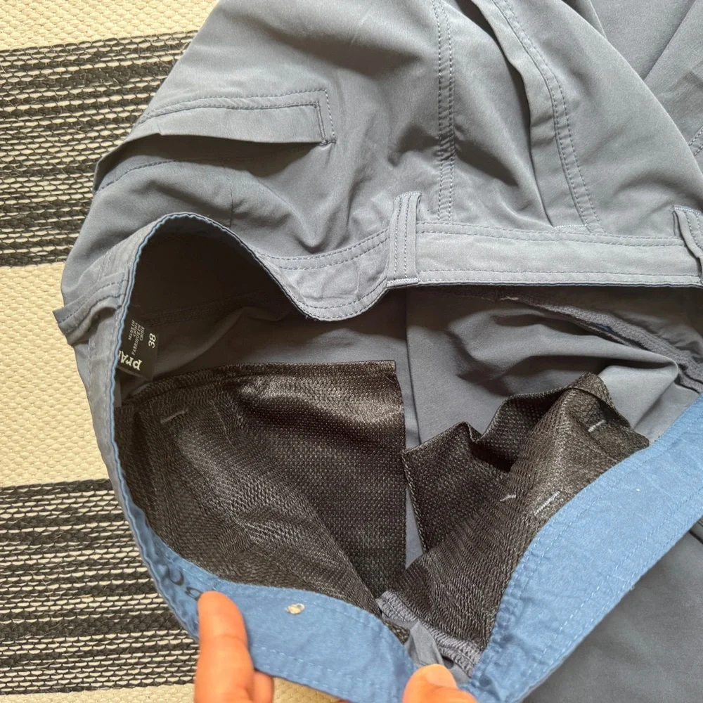 Prana Short Mens Navy Blue‎ Summer Short Size 38